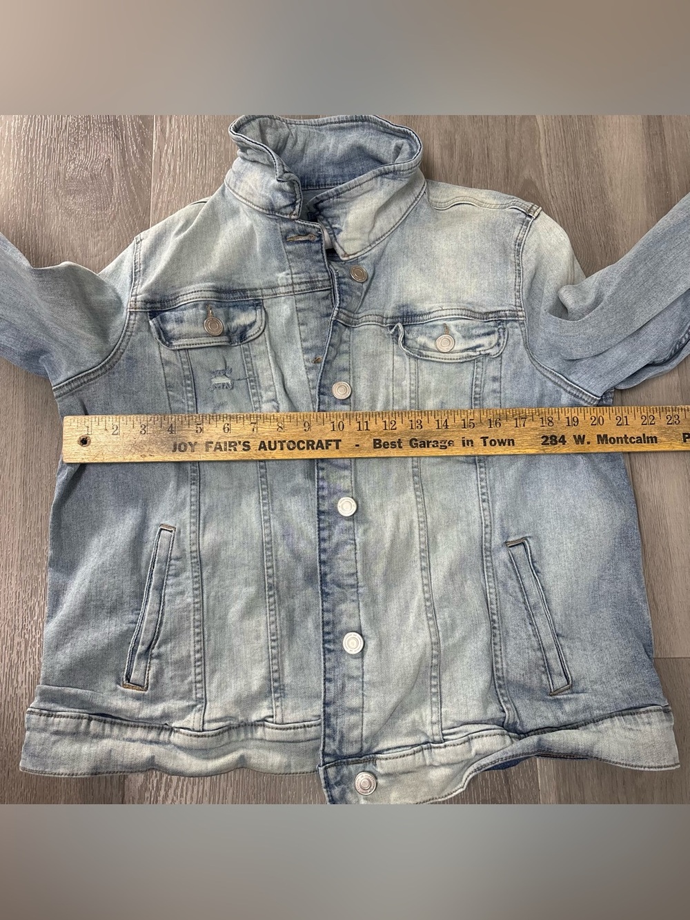 Lauren Conrad Light Wash Denim Jean Jacket Casual Classic Women’s Size XXL - Picture 7 of 7